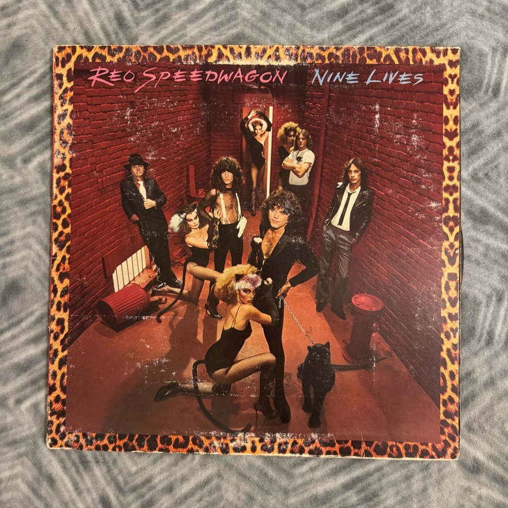 Vintage REO Speedwagon ‘Nine Lives’ Vinyl Record